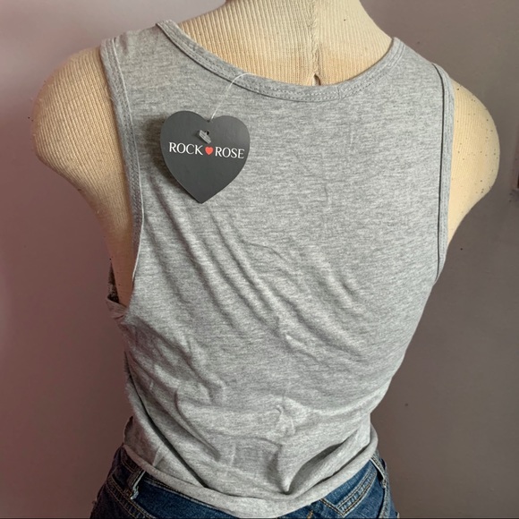 NWT F21 embroidered BABE crop top size L - Picture 4 of 5